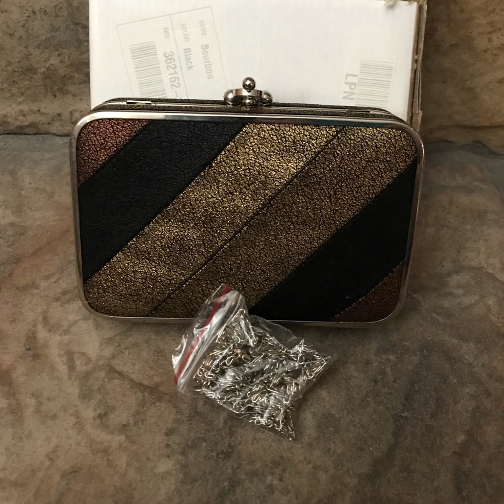 Black, Gold and Bronze Evening Bag NIB
